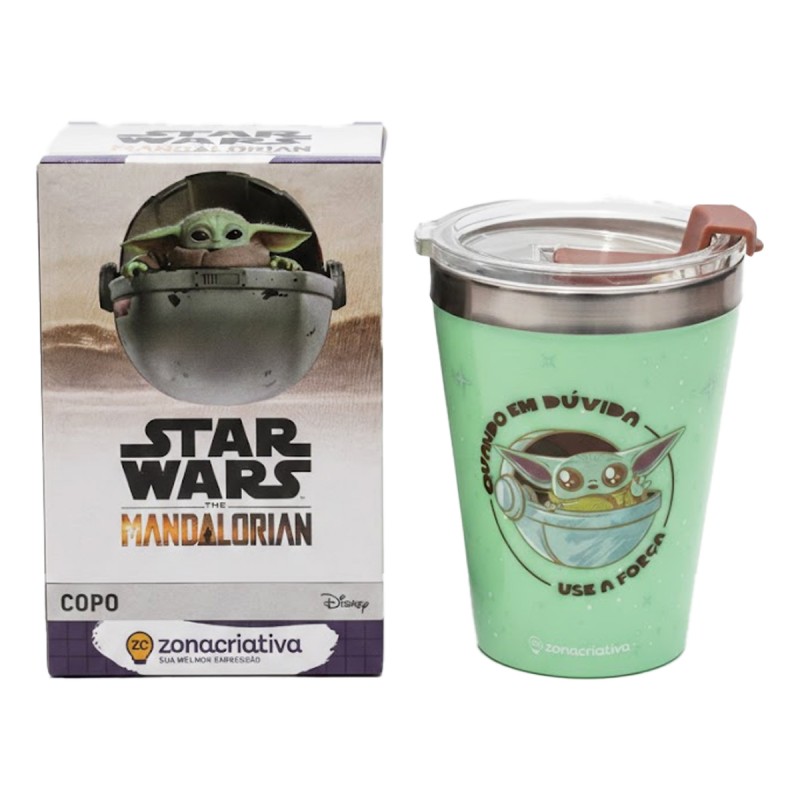 COPO VIAGEM SNAP 300ML BABY YODA REF: 10026016 COPO VIAGEM SNAP 300ML BABY YODA REF: 10026016