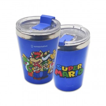 COPO VIAGEM SNAP MODELO SUPER MARIO AND FRIENDS 300ML REF: 10026051 COPO VIAGEM SNAP MODELO SUPER MARIO AND FRIENDS 300ML REF: 10026051