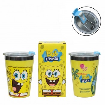 COPO VIAGEM SNAP BOB ESPONJA 300ML REF: 10026054 COPO VIAGEM SNAP BOB ESPONJA 300ML REF: 10026054