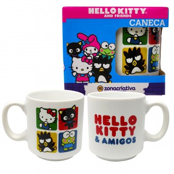 CANECA MINI TINA 100ML HELLO KITTY E FRIENDS FRAME DE CERÂMICA REF: 10026100 CANECA MINI TINA 100ML HELLO KITTY E FRIENDS FRAME DE CERÂMICA REF: 10026100