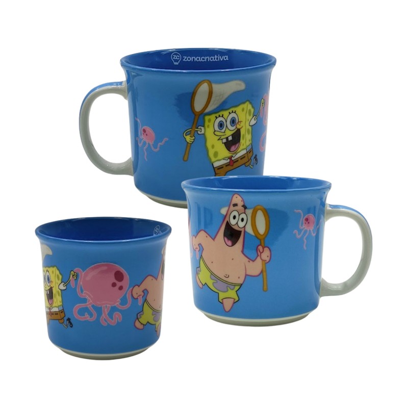 CANECA TOM MODELO BOB ESPONJA E PATRICK AGUA VIVA EM CERÂMICA 350ML REF: 10026426 CANECA TOM MODELO BOB ESPONJA E PATRICK AGUA VIVA EM CERÂMICA 350ML REF: 10026426