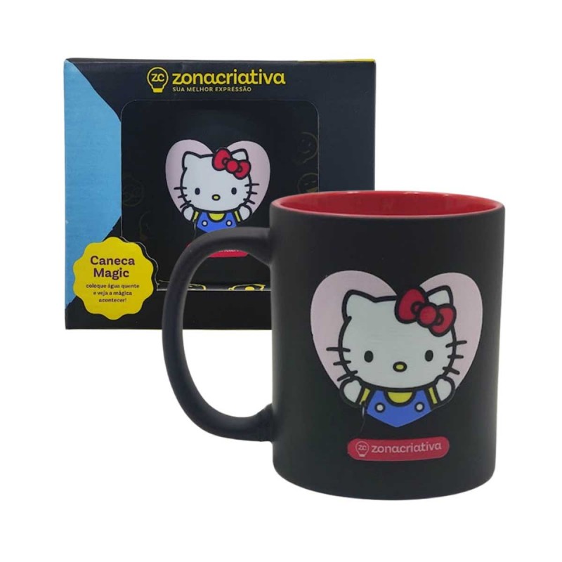 CANECA MAGIC MODELO HELLO KITTY EM CERÂMICA 300ML REF:10026509 CANECA MAGIC MODELO HELLO KITTY EM CERÂMICA 300ML REF:10026509