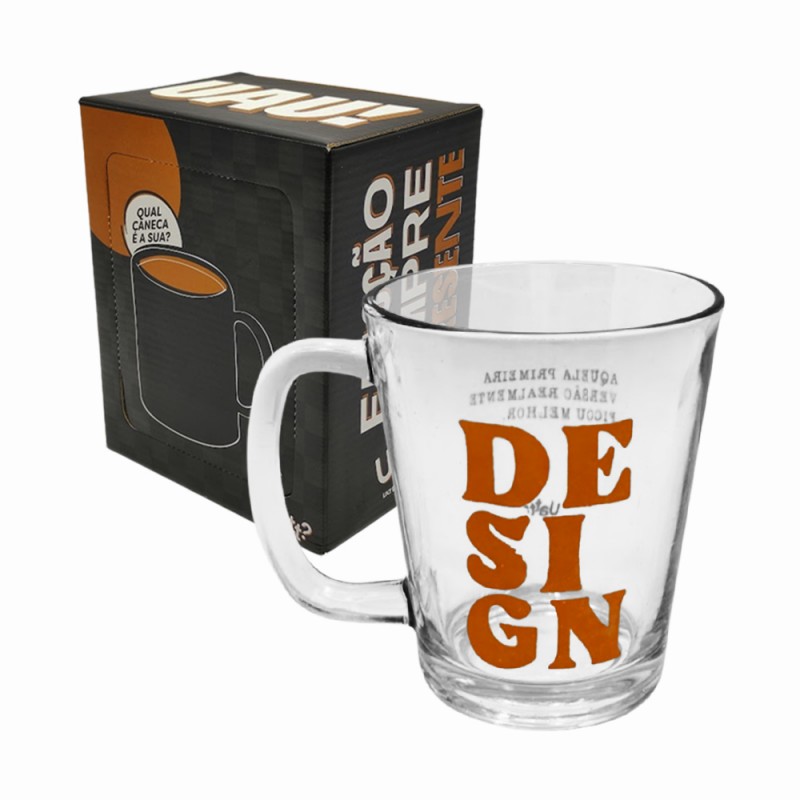 CANECA PROFISSÕES MODELO DESIGN EM VIDRO 300ML REF: 38413 CANECA PROFISSÕES MODELO DESIGN EM VIDRO 300ML REF: 38413