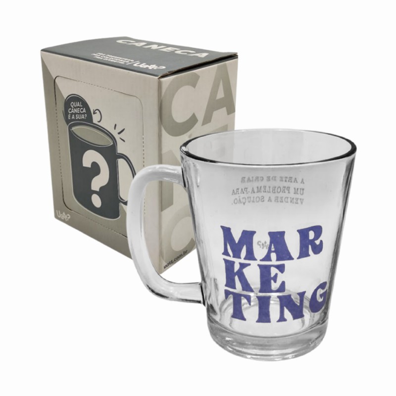 CANECA PROFISSÕES MODELO MARKETING EM VIDRO 300ML REF: 38422 CANECA PROFISSÕES MODELO MARKETING EM VIDRO 300ML REF: 38422