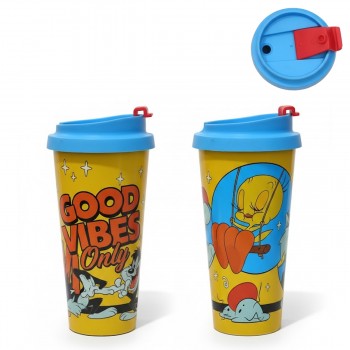 COPO VIAGEM STAR PIU PIU E FRAJOLA DE PLÁSTICO 500ML REF: 186369999 COPO VIAGEM STAR PIU PIU E FRAJOLA DE PLÁSTICO 500ML REF: 186369999