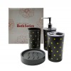 CONJUNTO PARA BANHEIRO COM 4 PEÇAS EM PLÁSTICO REF: MP-80T CONJUNTO PARA BANHEIRO COM 4 PEÇAS EM PLÁSTICO REF: MP-80T