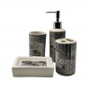 CONJUNTO PARA BANHEIRO COM 4 PEÇAS EM PORCELANA REF: 2384 CONJUNTO PARA BANHEIRO COM 4 PEÇAS EM PORCELANA REF: 2384