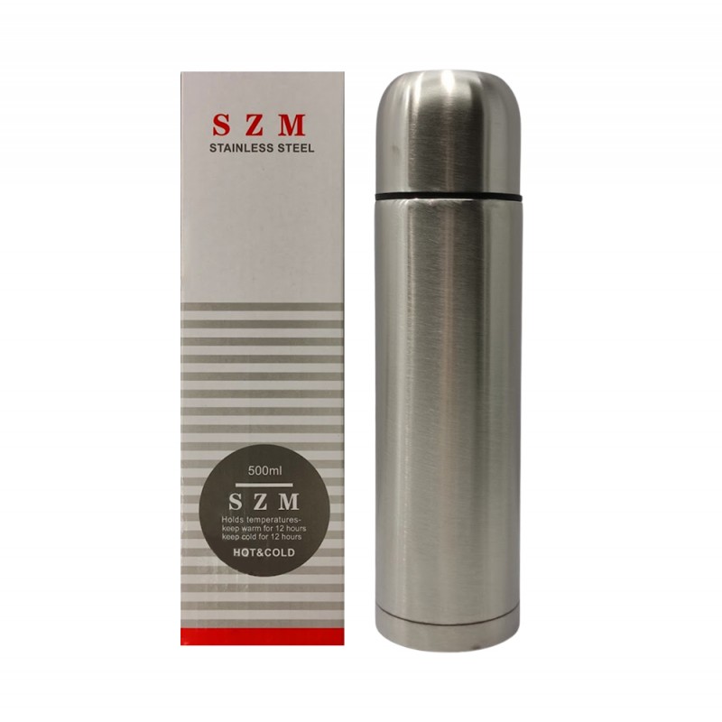 GARRAFA TÉRMICA 500ML EM INOX REF: SZ8602 GARRAFA TÉRMICA 500ML EM INOX REF: SZ8602
