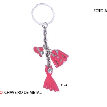 CHAVEIRO EM METAL. TAM:15x6x2CM CHAVEIRO EM METAL. TAM:15x6x2CM