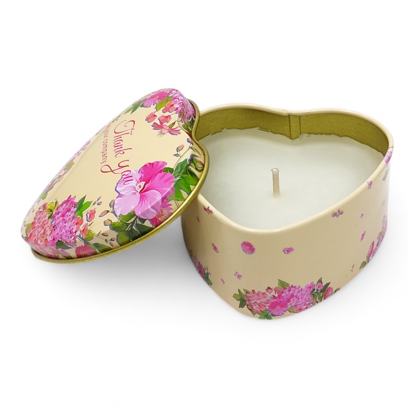 VELA DECORATIVA COM AROMA EM FORMATO DE CORAÇÃO REF: P-3324