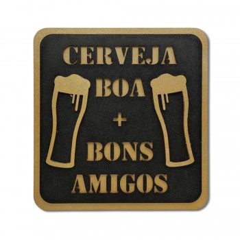 PLACA DECORATIVA MODELO CERVEJA EM MADEIRA REF: 205 PLACA DECORATIVA MODELO CERVEJA EM MADEIRA REF: 205