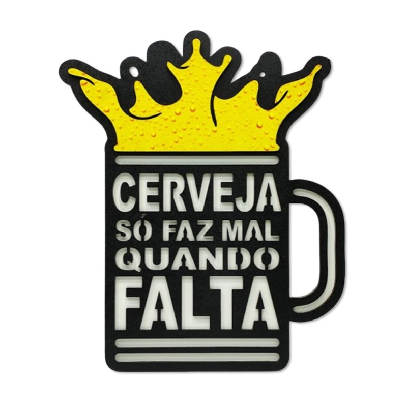 PLACA DECORATIVA MODELO CANECA COROA EM MADEIRA REF: 5020 PLACA DECORATIVA MODELO CANECA COROA EM MADEIRA REF: 5020