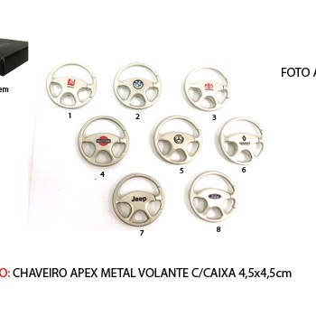 CHAVEIRO EM METAL. TAM:6X6X1.4CM CHAVEIRO EM METAL. TAM:6X6X1.4CM
