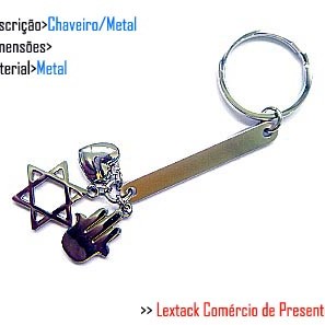 CHAVEIRO EM METAL. TAM:9x4.4x2CM CHAVEIRO EM METAL. TAM:9x4.4x2CM