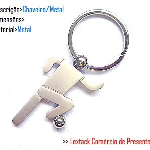 CHAVEIRO EM METAL MODELO JOGADOR DE FUTEBOL REF: D01995 CHAVEIRO EM METAL MODELO JOGADOR DE FUTEBOL REF: D01995