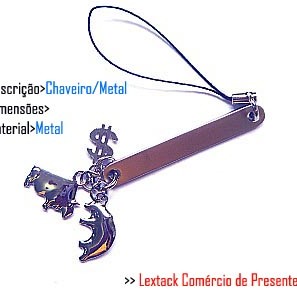 CHAVEIRO EM METAL. TAM:9x4.4x2CM CHAVEIRO EM METAL. TAM:9x4.4x2CM