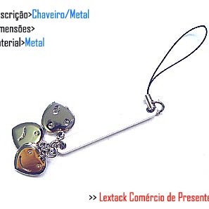 CHAVEIRO EM METAL. TAM: 9x5x2cm CHAVEIRO EM METAL. TAM: 9x5x2cm
