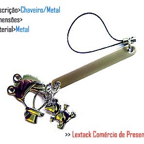 CHAVEIRO EM METAL. TAM:9x5x2CM CHAVEIRO EM METAL. TAM:9x5x2CM