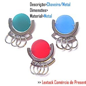 CHAVEIRO EM METAL.. TAM:13x5x1cm CHAVEIRO EM METAL.. TAM:13x5x1cm