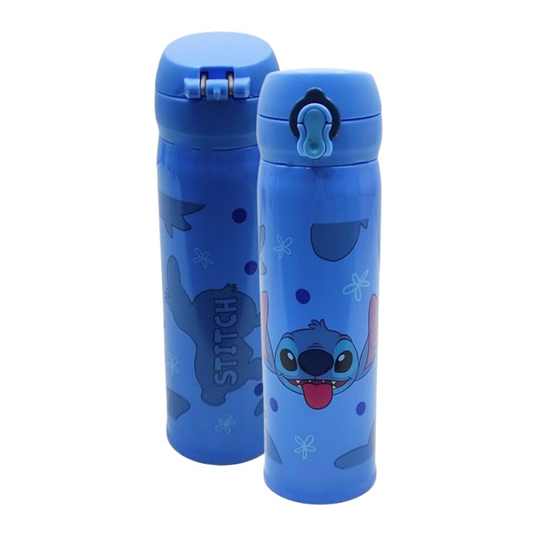 GARRAFA TÉRMICA MODELO STITCH EM INOX 400ML REF:DQH043-ST3 GARRAFA TÉRMICA MODELO STITCH EM INOX 400ML REF:DQH043-ST3