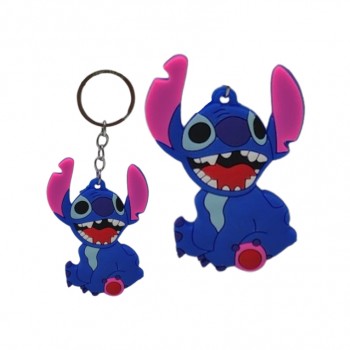 CHAVEIRO MODELO STITCH EM METAL E SILICONE REF: DYG002-ST3 CHAVEIRO MODELO STITCH EM METAL E SILICONE REF: DYG002-ST3