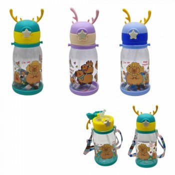 GARRAFA COM ALÇA MODELO CAPIVARA EM PLÁSTICO 600ML REF: GDR1600 GARRAFA COM ALÇA MODELO CAPIVARA EM PLÁSTICO 600ML REF: GDR1600