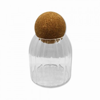 POTE DE VIDRO COM TAMPA EM CORTIÇA 400ML REF: MAZS10 POTE DE VIDRO COM TAMPA EM CORTIÇA 400ML REF: MAZS10