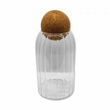 POTE DE VIDRO COM TAMPA EM CORTIÇA 650ML REF: MAZS15 POTE DE VIDRO COM TAMPA EM CORTIÇA 650ML REF: MAZS15