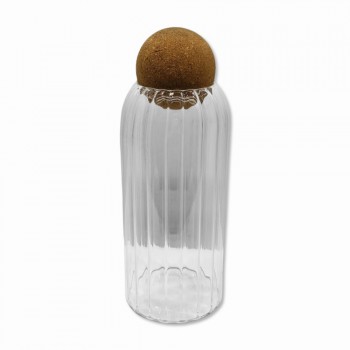 POTE DE VIDRO COM TAMPA EM CORTIÇA 1000ML REF: MAZS20 POTE DE VIDRO COM TAMPA EM CORTIÇA 1000ML REF: MAZS20