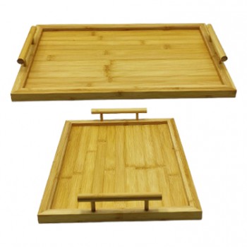 BANDEJA EM BAMBU COM ALÇA 45X30CM REF: TBBU-042 BANDEJA EM BAMBU COM ALÇA 45X30CM REF: TBBU-042