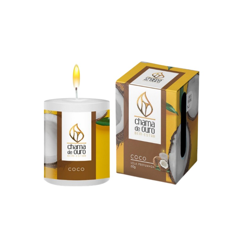 VELA PERFUMADA COCO 60G  REF: U60CC